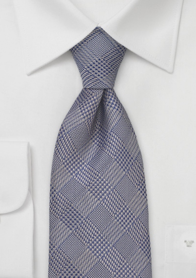 glen-check-necktie-gray