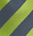 Striped Tie in Green and Charcoal
