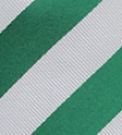 White and Green Striped Tie
