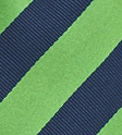 blue and green striped tie