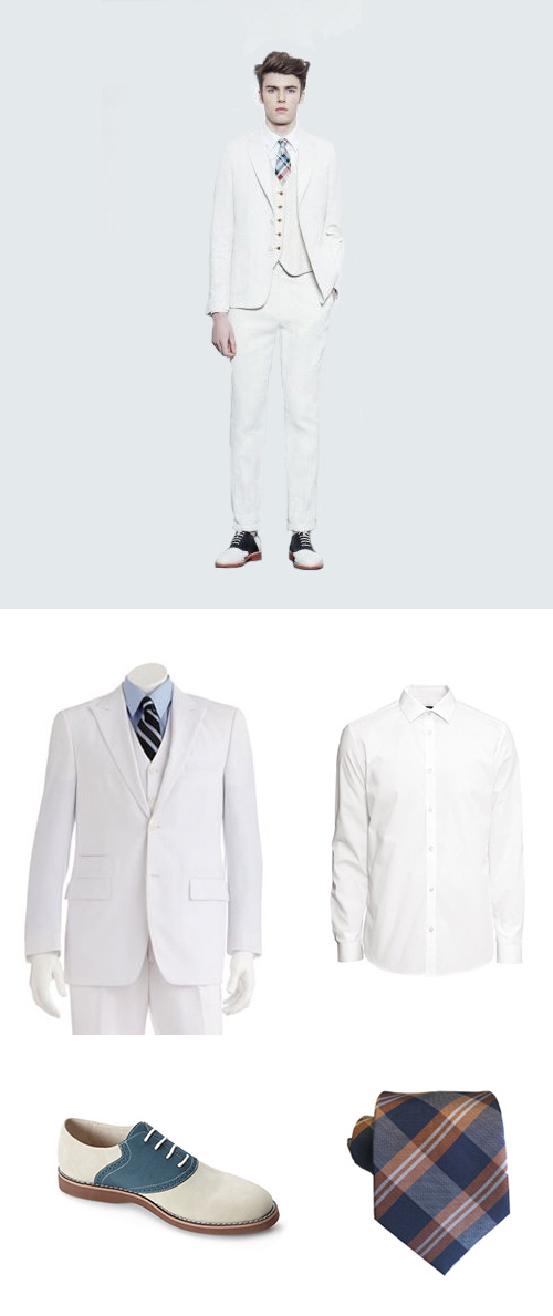 White Suit For Easter Sunday