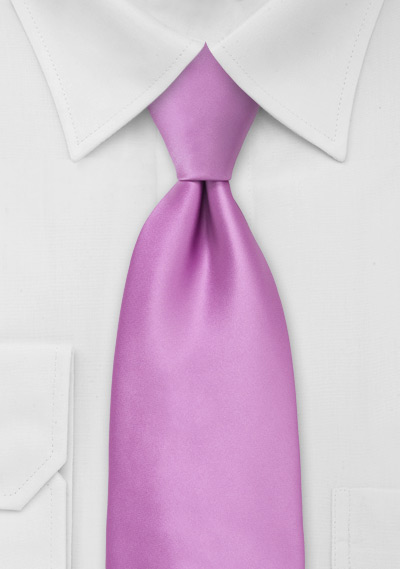 Solid Necktie in Lilac