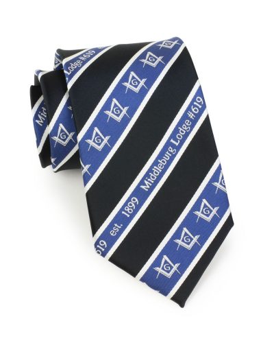 Masonic Lodge Custom Necktie