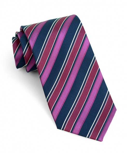 navy sangrai pink striped tie