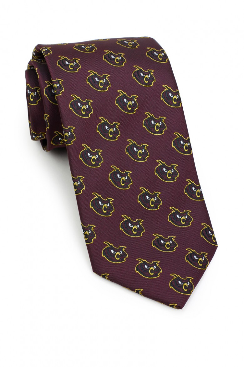 custom mascot woven necktie