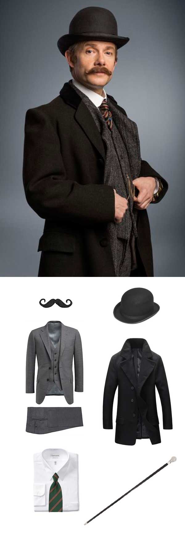 Dr. Watson Costume Halloween Outfit