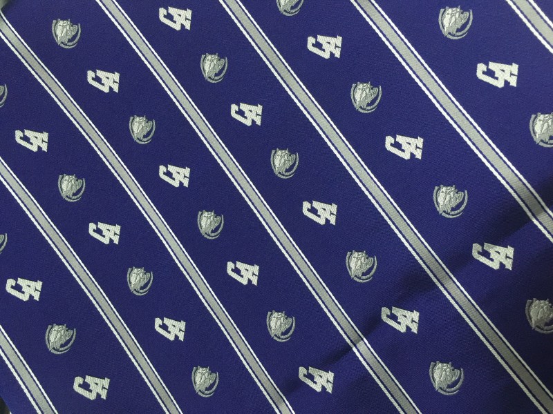 custom necktie fabrics with logo