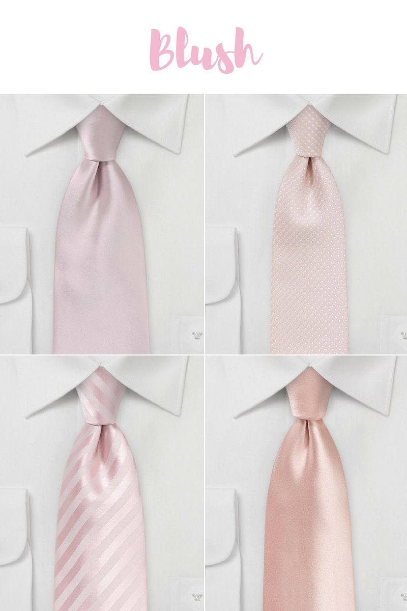 Spring & Summer Neckties in Blush