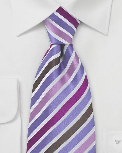 Menswear Color Of The Month - Bellflower Purple Neckties and Bowties 