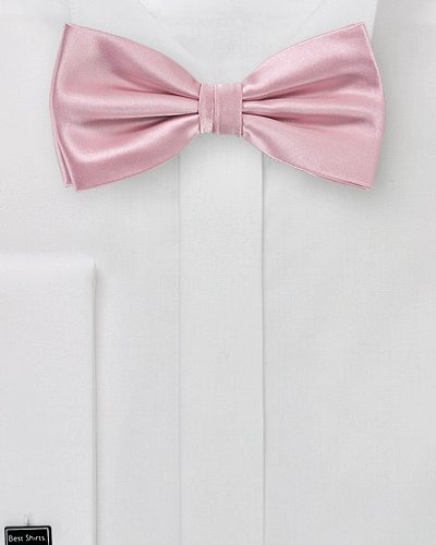 Dusty Pink Colored Bow Tie