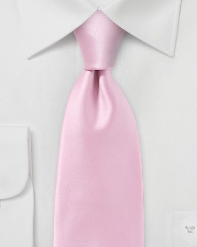 Narrow Cut Rose Petal Pink Necktie