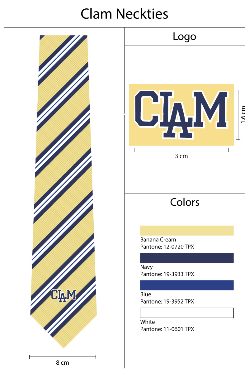 repp striped necktie with custom logo