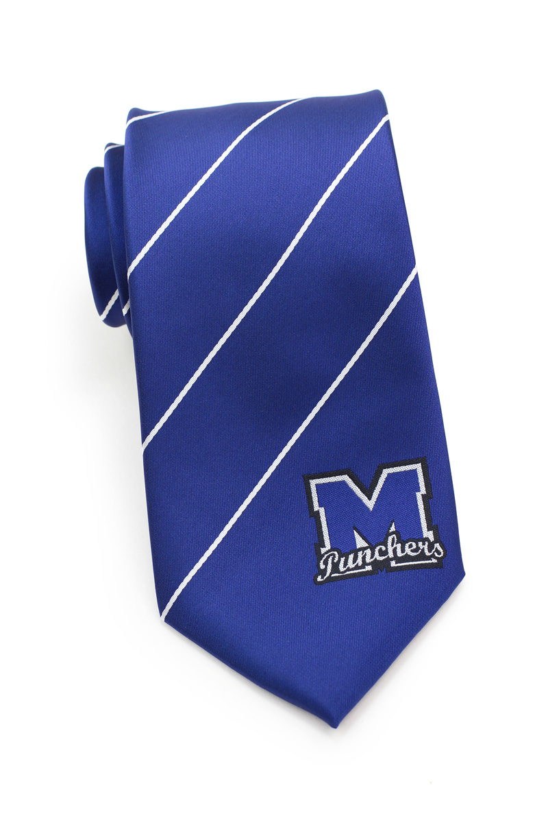 Royal blue logo necktie