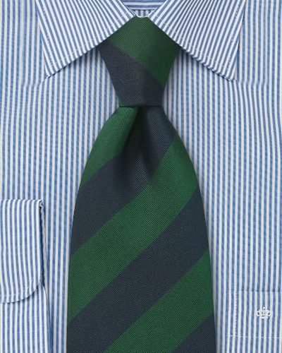 Cheap-Neckties Menswear Color of the Month: Dark Green and Navy British Tie