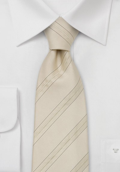Elegant Cream colored Silk Tie