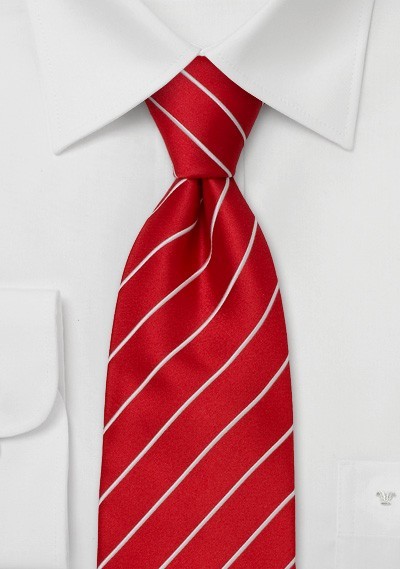 Business Tie -  Bright Red