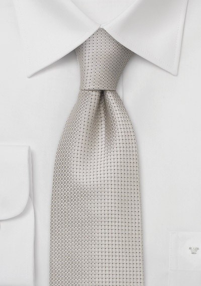 Silk tie - Elegant silk tie in champagne color