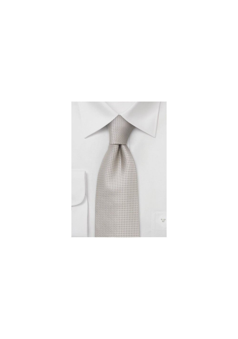 Silk tie - Elegant silk tie in champagne color