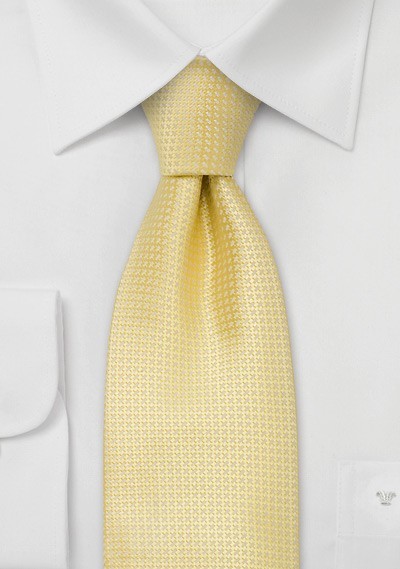 Solid Color Ties - Light yellow silk tie | Cheap-Neckties.com