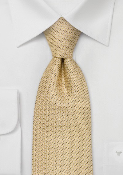 Designer neckties, warm yellow - Handmade silk tie by Chevalier