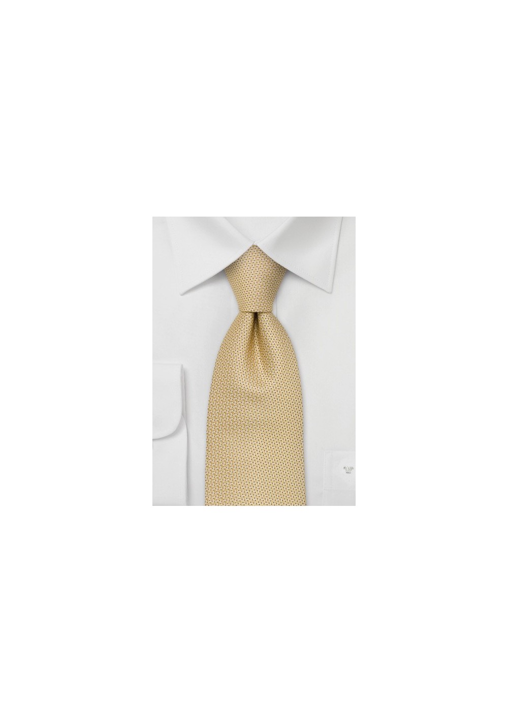 Designer neckties, warm yellow - Handmade silk tie by Chevalier