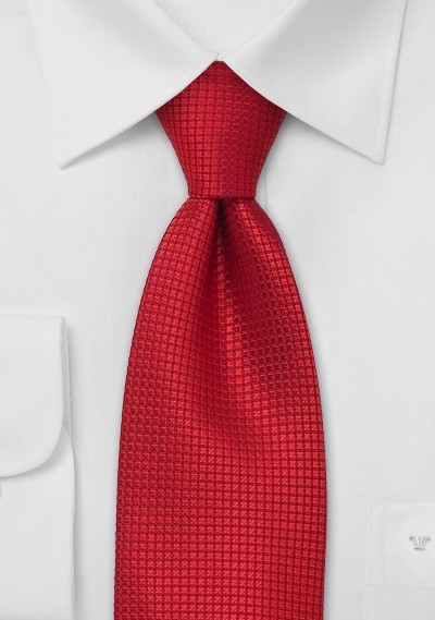 Silk Ties - Bright red silk tie