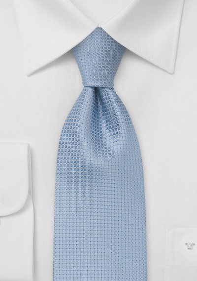 Extra Long Light Blue Tie