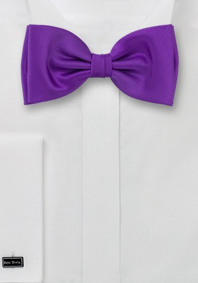Purple bow ties  -  Solid color purple bow tie