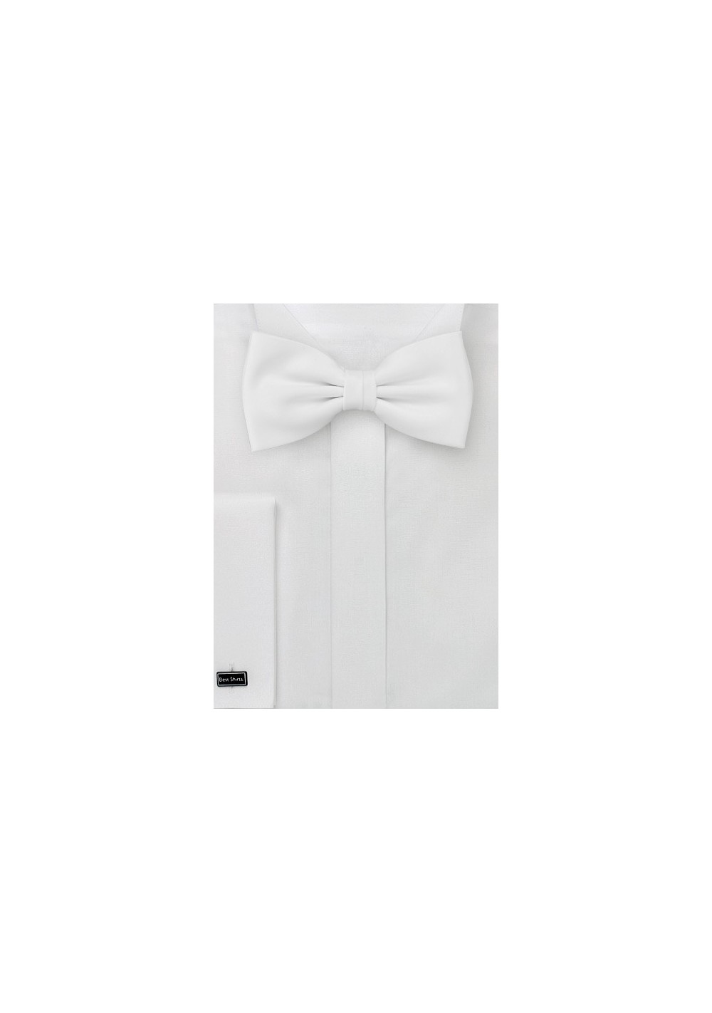 White bow tie  - Formal bow tie in bright white color