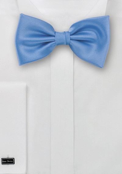 Bow tie  -  Solid color sky blue bow tie