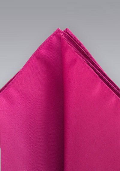 Dark pink pocket square