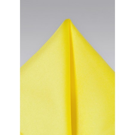 Pocket Squares - Bright yellow hankie