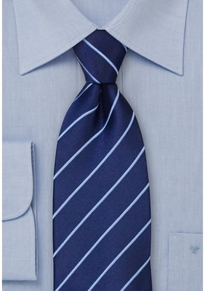 Extra Long Ties - Navy blue XL necktie