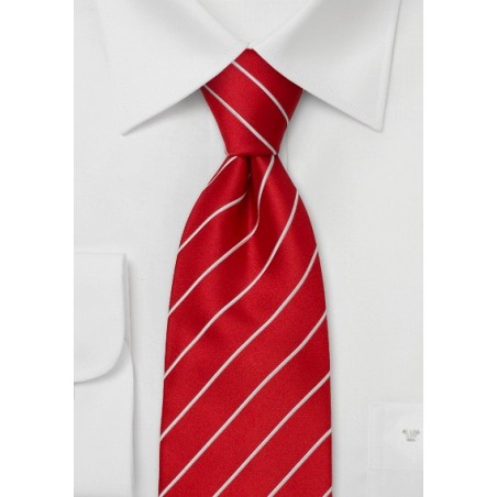 XL silk neckties - Extra long red necktie