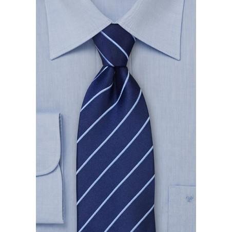 Silk Neckties - Navy blue silk tie