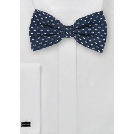 Pretied Bow Ties - Classy Bow Tie With Matching Pocket Square