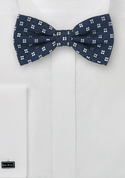 Bow Tie With Flower Pattern