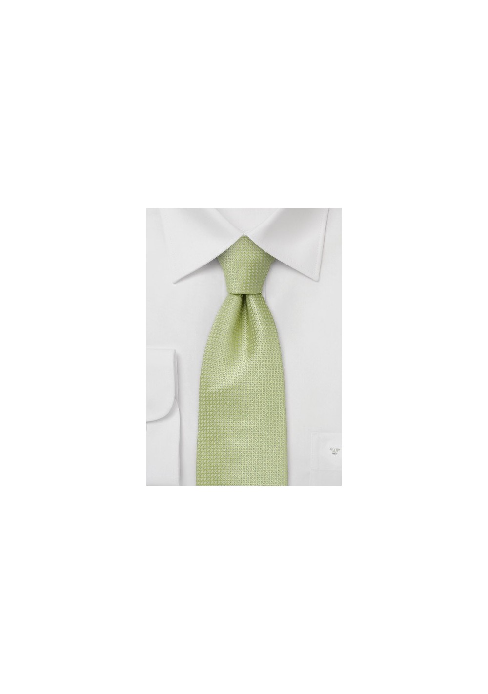 Light Lime Green Silk Tie for Kids