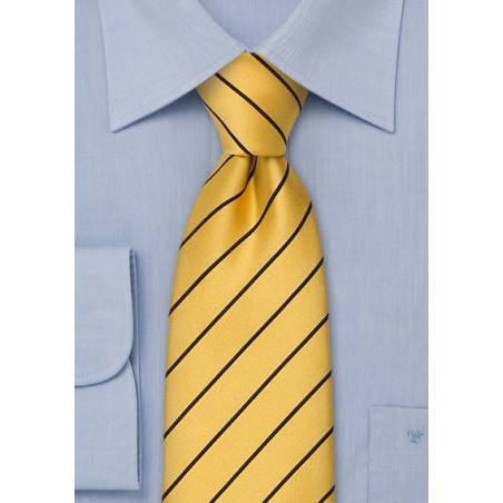 XL Men's Neckties - Yellow & Blue XL necktie