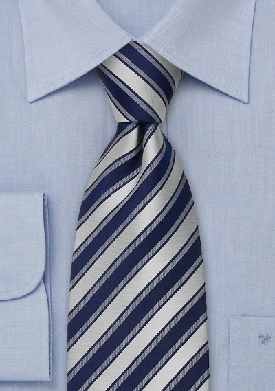 Modern Striped Neckties - Striped Tie "Verona" by Parsley