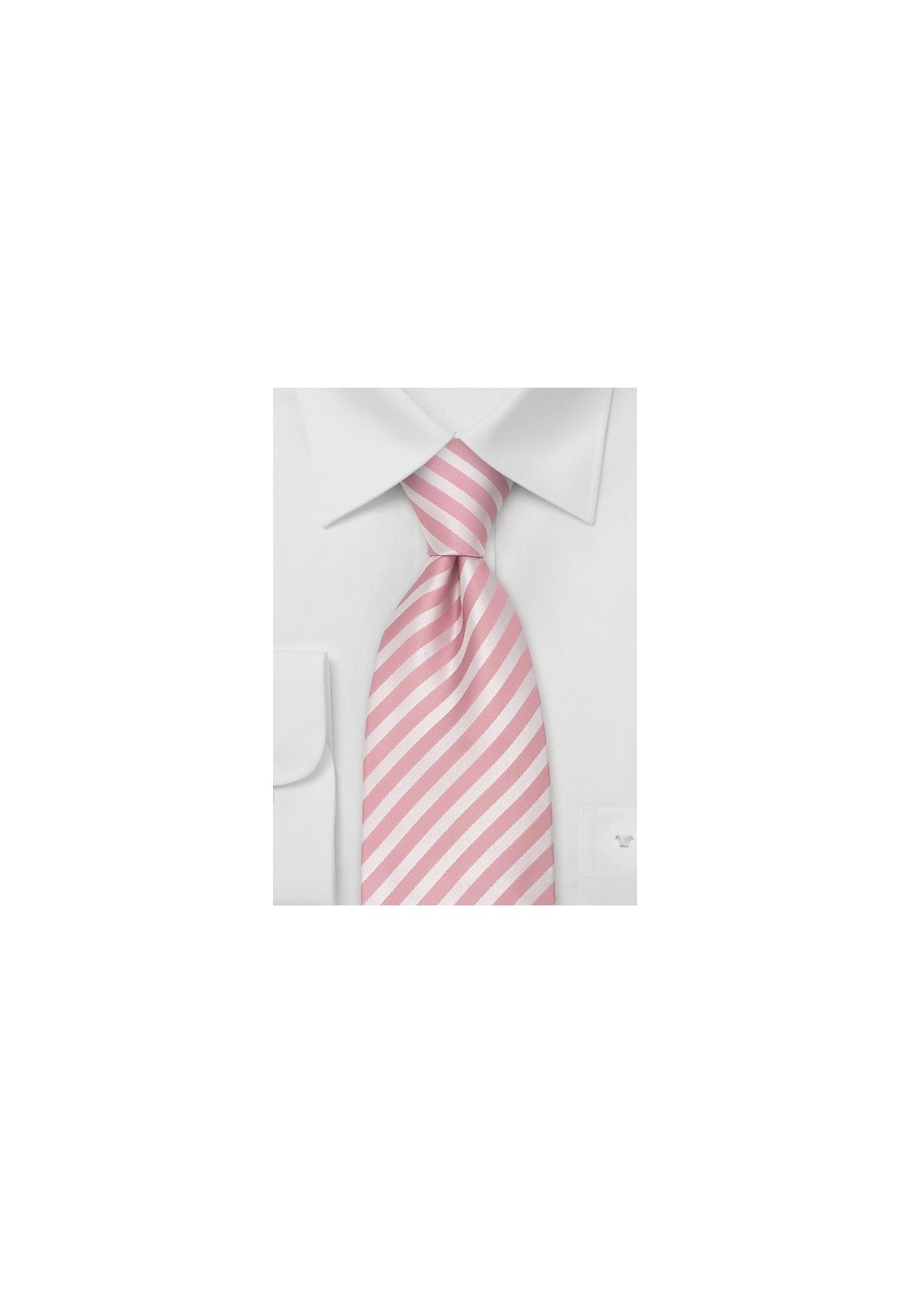Pink Neckties - Modern Striped Pink Tie