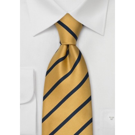 Yellow Blue Striped Necktie