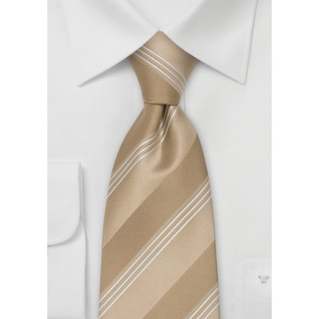 Italian Design Neckties - Tan Necktie by Cavallieri