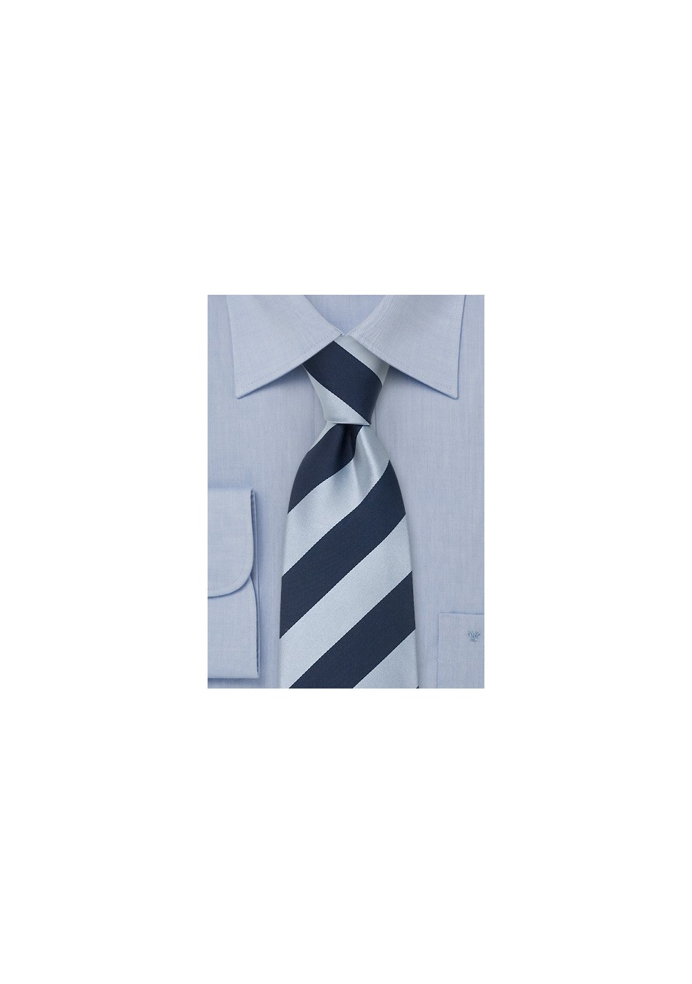Blue Striped Neckties - Silk tie by Parsley