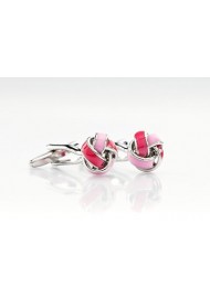Pink Cufflinks - Designer cufflinks by Mont Pellier