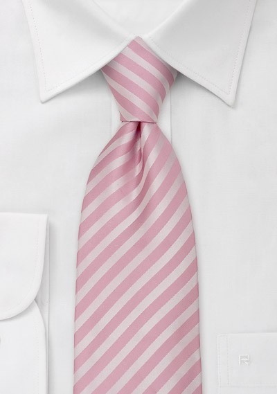 Pink Neckties - Solid Pink Striped Tie | Cheap-Neckties.com