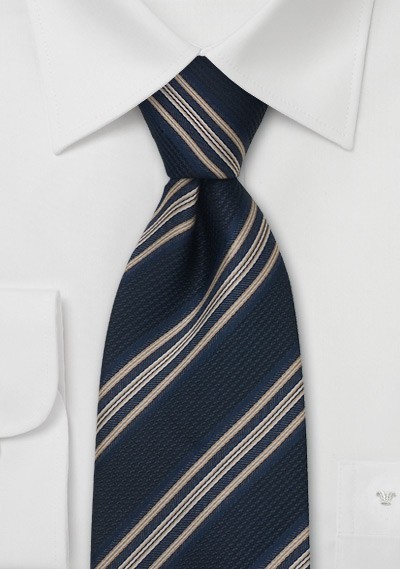 Designer Ties - Navy Blue Tie by Chevalier