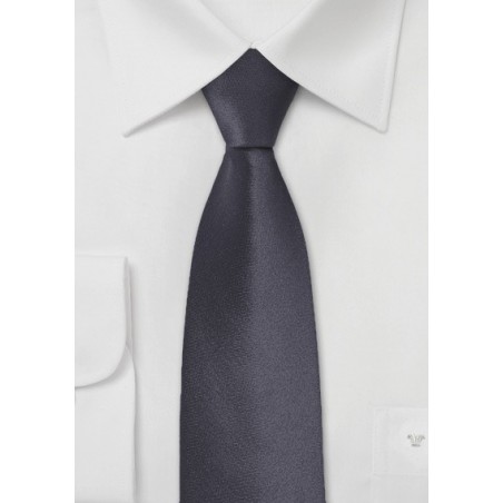Dark Gray Skinny Tie