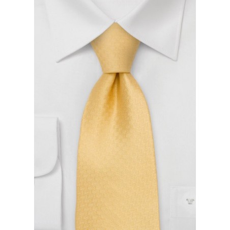 Yellow Designer Necktie - Solid Yellow Necktie by Chevalier