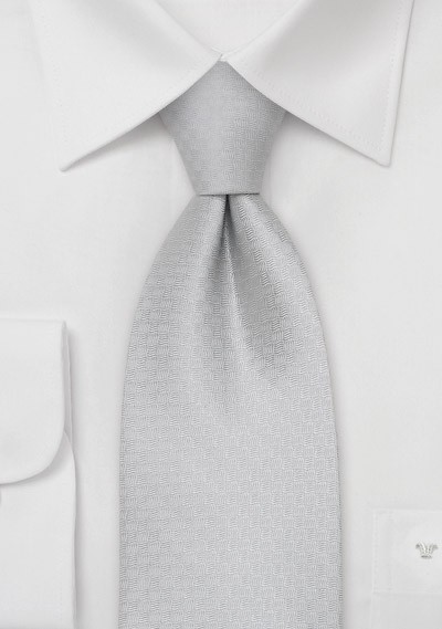 Formal Neckties - Elegant Silver-Platinum Tie | Cheap-Neckties.com